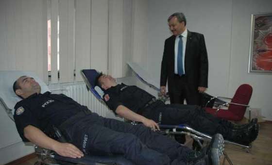 Tekirdağ Polisi Kan Bağışladı