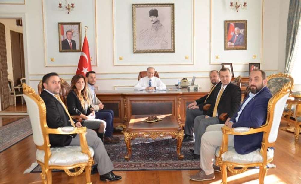 Çorlu Gazeteciler Derneği'nden Vali Ceylan'a Ziyaret