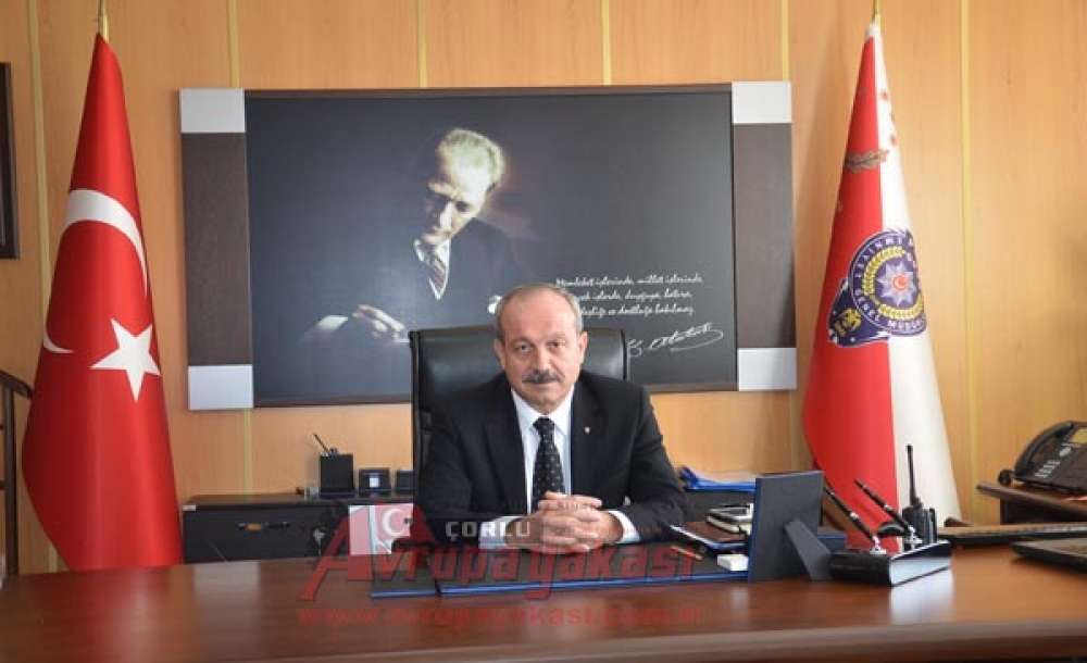 Çorlu Gazeteciler Derneği'nden Tekirdağ İl Emniyet Müdürü Aydın'a Ziyaret