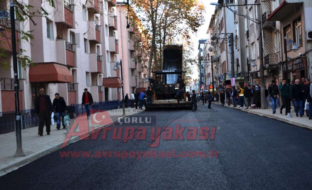Şinasi Kurşun Caddesi Asfaltlandı