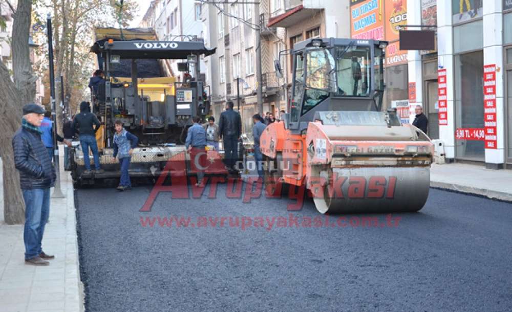 Şinasi Kurşun Caddesi Asfaltlandı