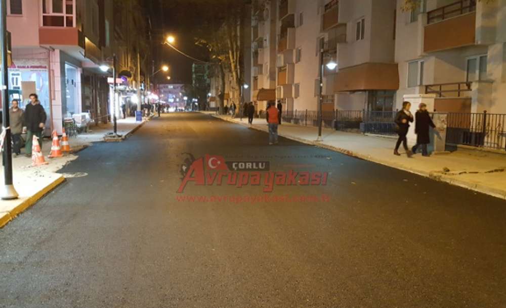 Şinasi Kurşun Caddesi Asfaltlandı
