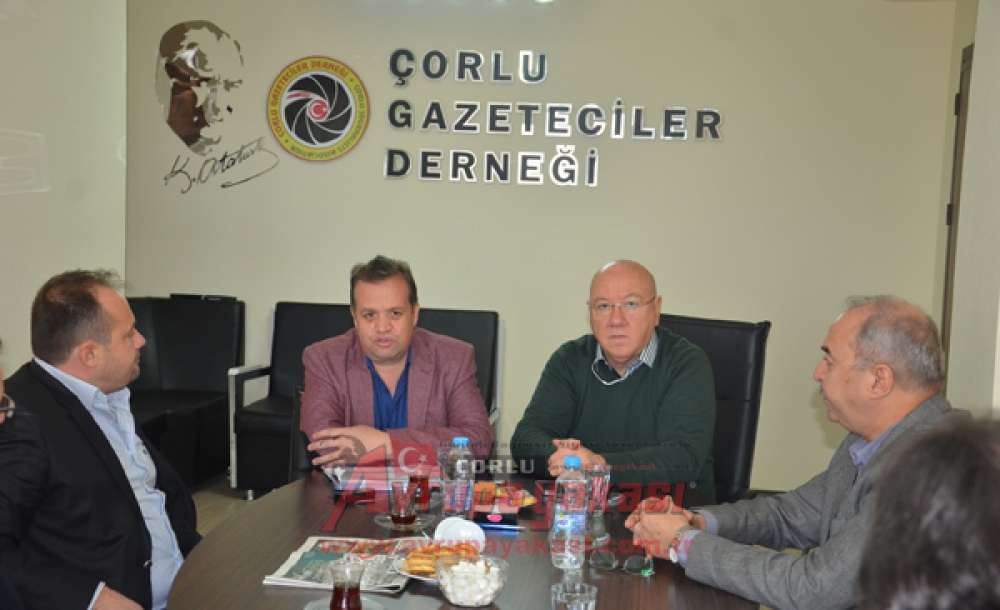 Tgk Ve Bik Yöneticilerinden Çorlu Gazeteciler Derneğine Ziyaret