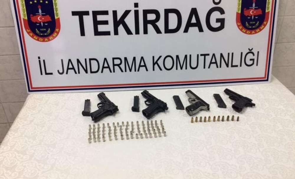 Çorlu'da Tabanca Operasyonu