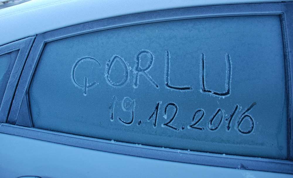 Çorlu Buz Tuttu