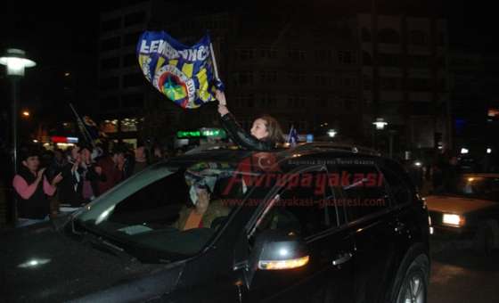 Çorlu'da Fenerbahçe Coşkusu