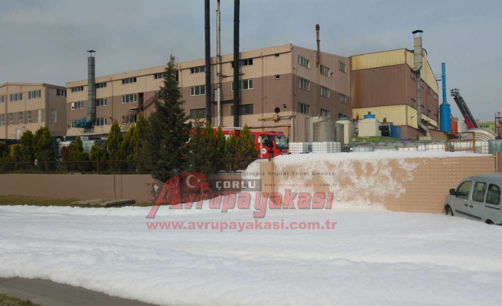 Çerkezköy'de Fabrika Yangını