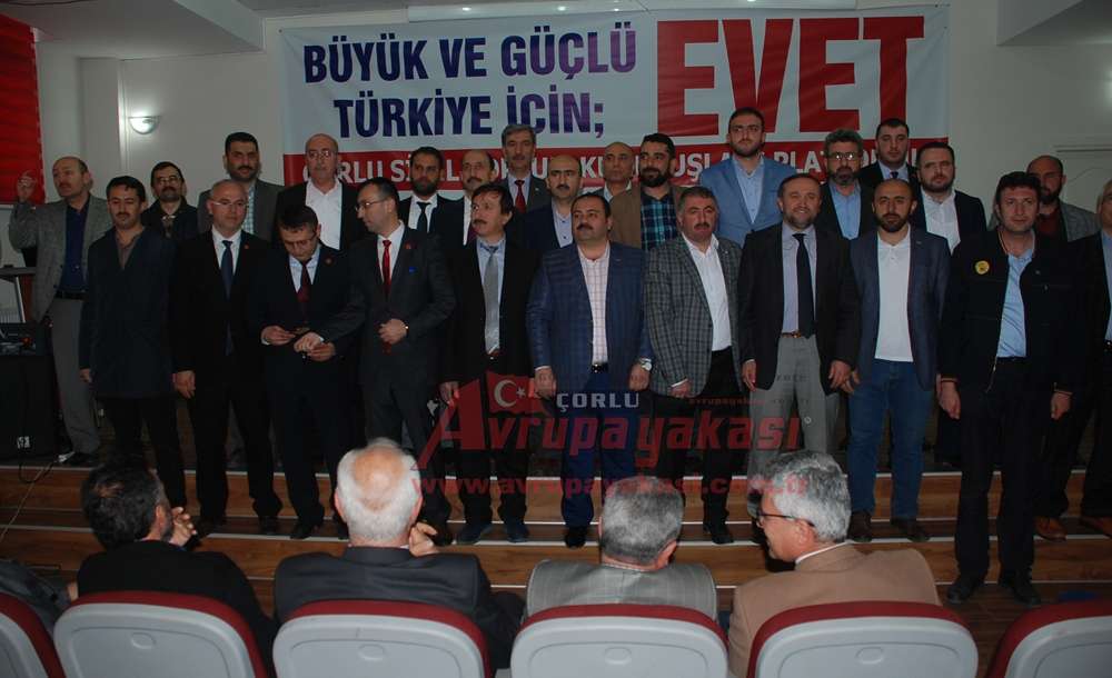 Çorlu'da 36 Stk'dan Ortak Evet Açıklaması