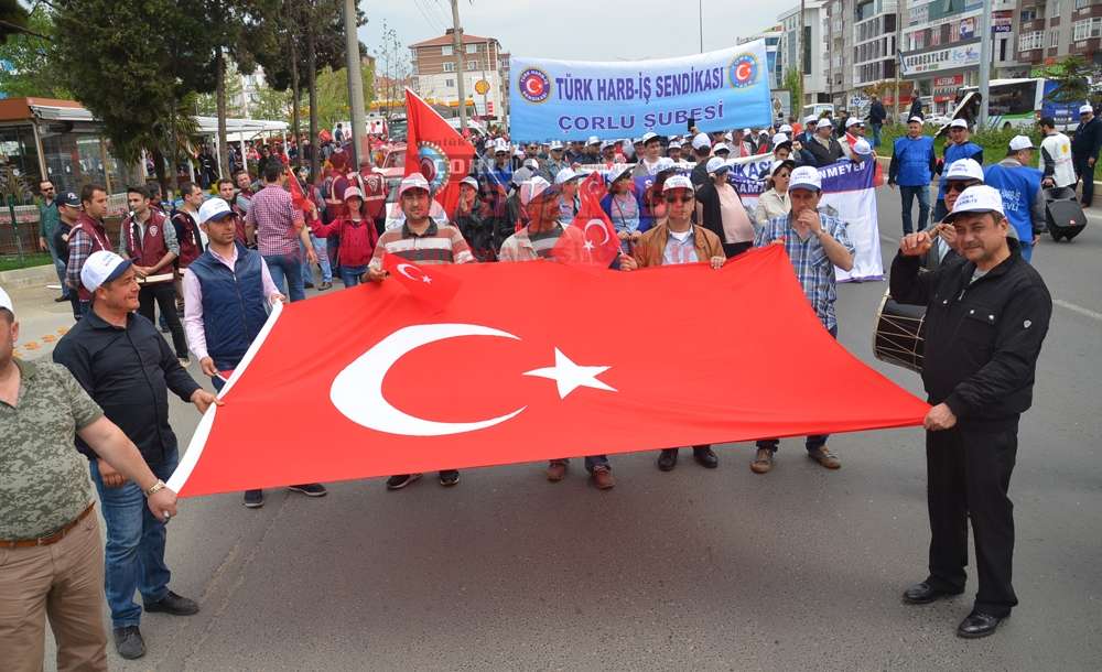 Çorlu'da 1 Mayıs Kutlandı