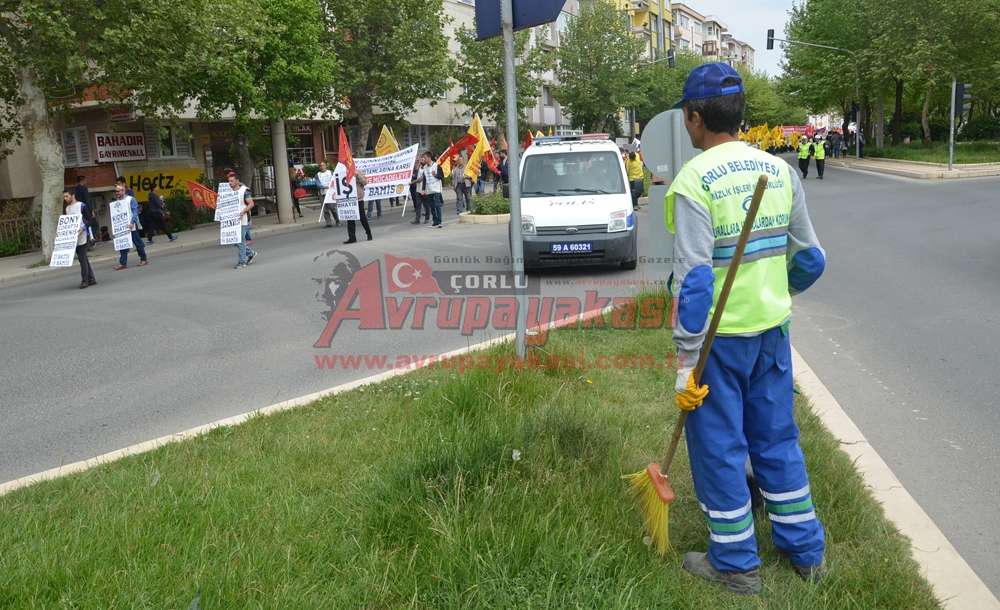 Çorlu'da 1 Mayıs Kutlandı