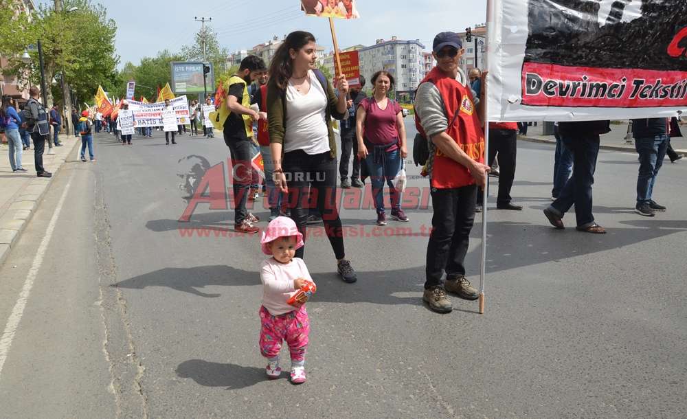 Çorlu'da 1 Mayıs Kutlandı