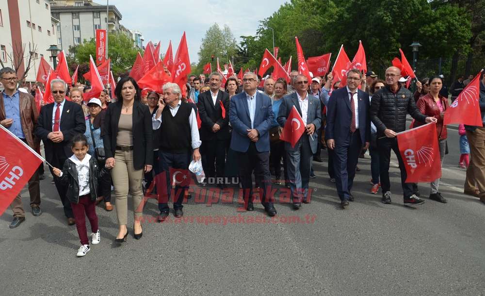 Çorlu'da 1 Mayıs Kutlandı