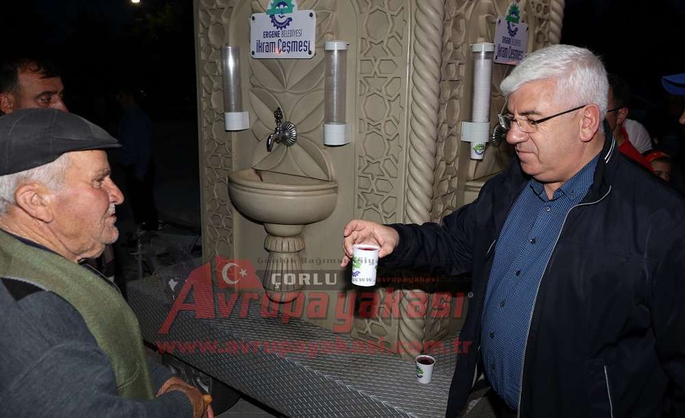 Ergene'de İkram Çeşmesinden Şerbet Akacak