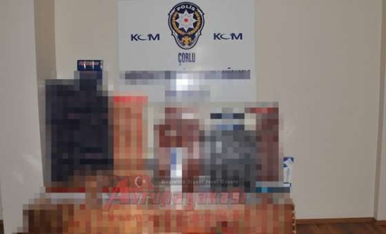 Çorlu Kom'dan Kaçak Sigara Operasyonu