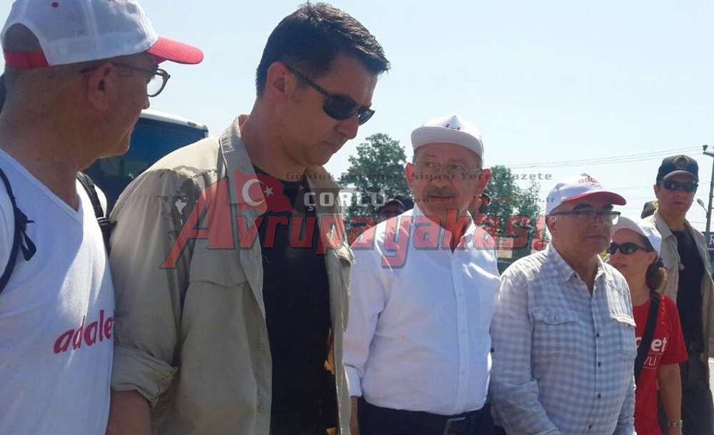 Çorlu Chp Adalet Yürüyüşüne Katıldı