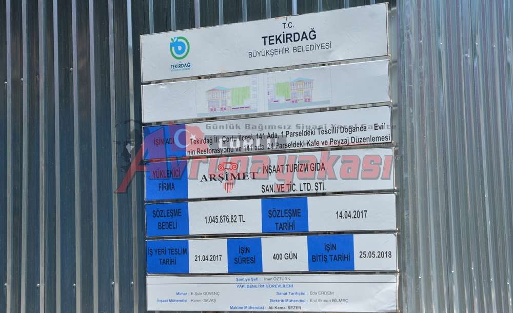 Doğanca Evinin Restorasyonu Sürüyor 