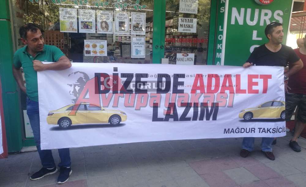 Bu Da Taksicilerin Adalet Yürüyüşü 