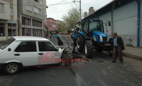 Çorlu`da Kaza 1 Yaralı 