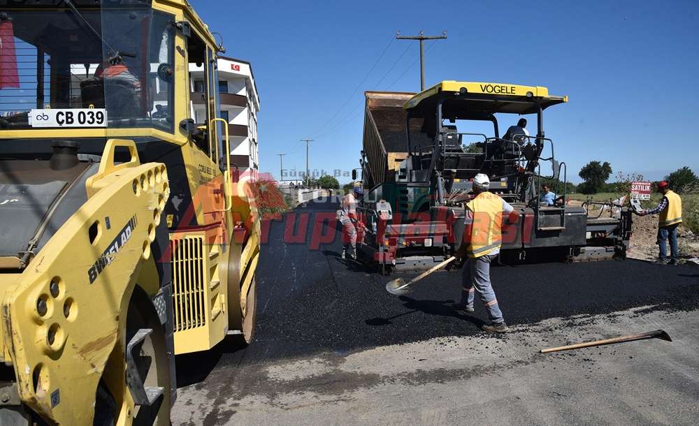 Çorlu'da Asfaltlama Çalışmaları Sürüyor