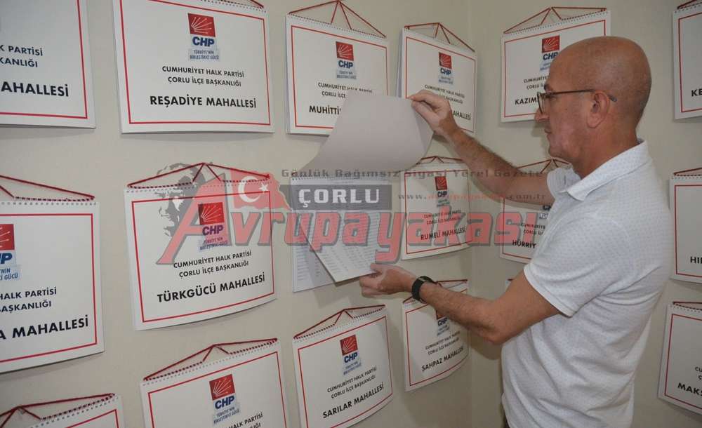 Chp Çorlu İlçe Örgütü'nde Kongre Süreci Başladı