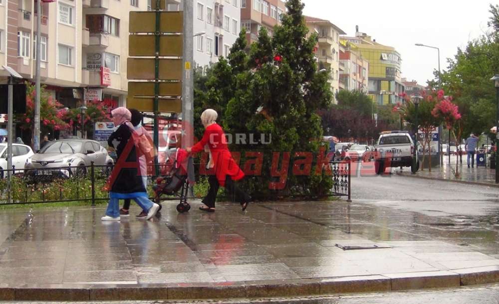 Yağmur Çorlu'yu Serinletti