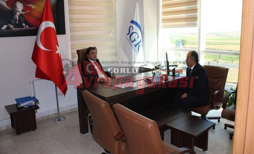 Kaymakam Kızıltoprak'tan Ergene Sgk'ya Ziyaret