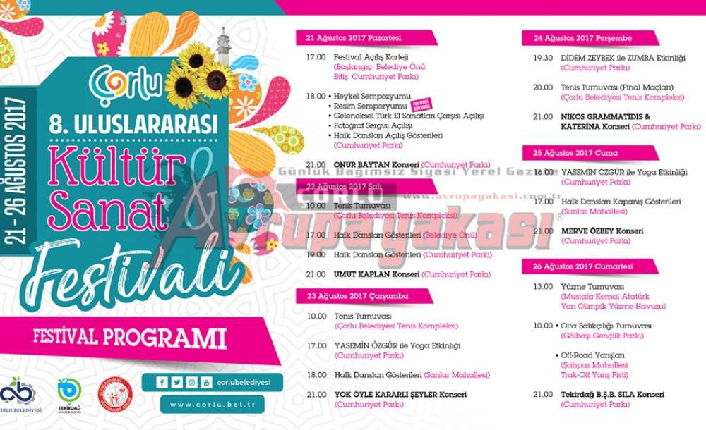 Çorlu Festivale Hazırlanıyor