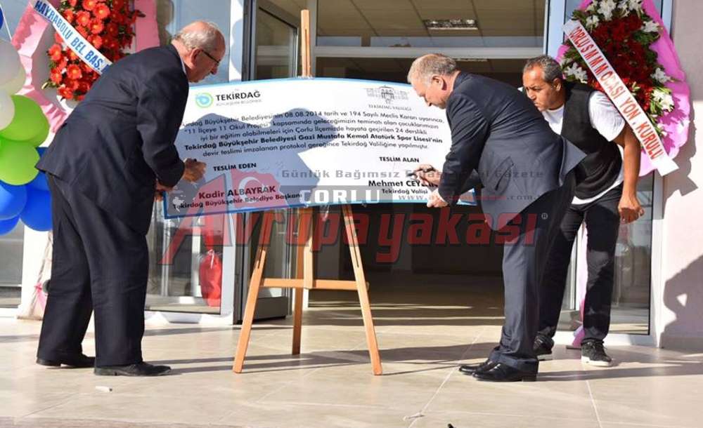Trakya'nın Tek Spor Lisesi Çorlu'da Açıldı 