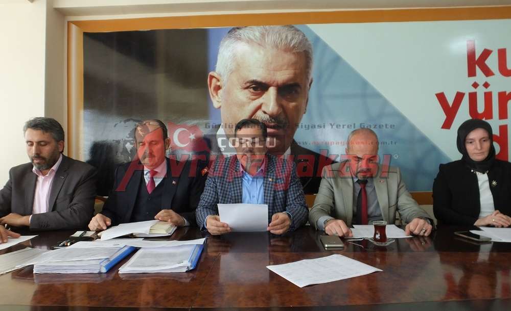 Ak Parti Ergene Meclis Üyelerinden Basın Toplantısı