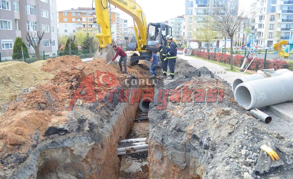 Çorlu Belediyesi'nden Alt Yapı Çalışması 