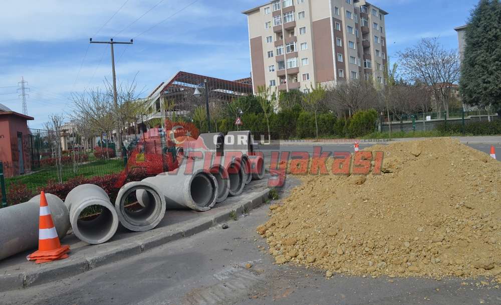 Çorlu Belediyesi'nden Alt Yapı Çalışması 