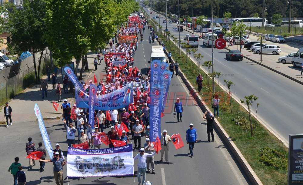 Çorlu'da 1 Mayıs Coşkusu Yaşandı
