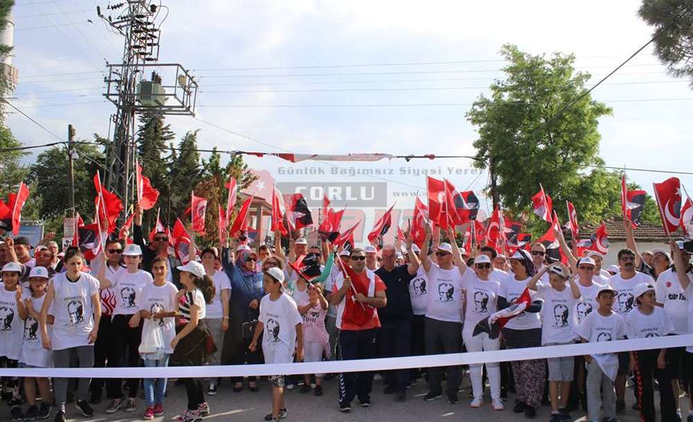 Ergene´de Atatürk Koşusu Heyecanı Yaşandı