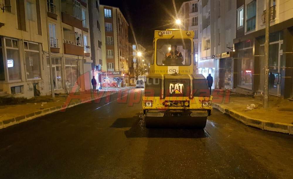 Yunus Emre Caddesi Asfaltlandı
