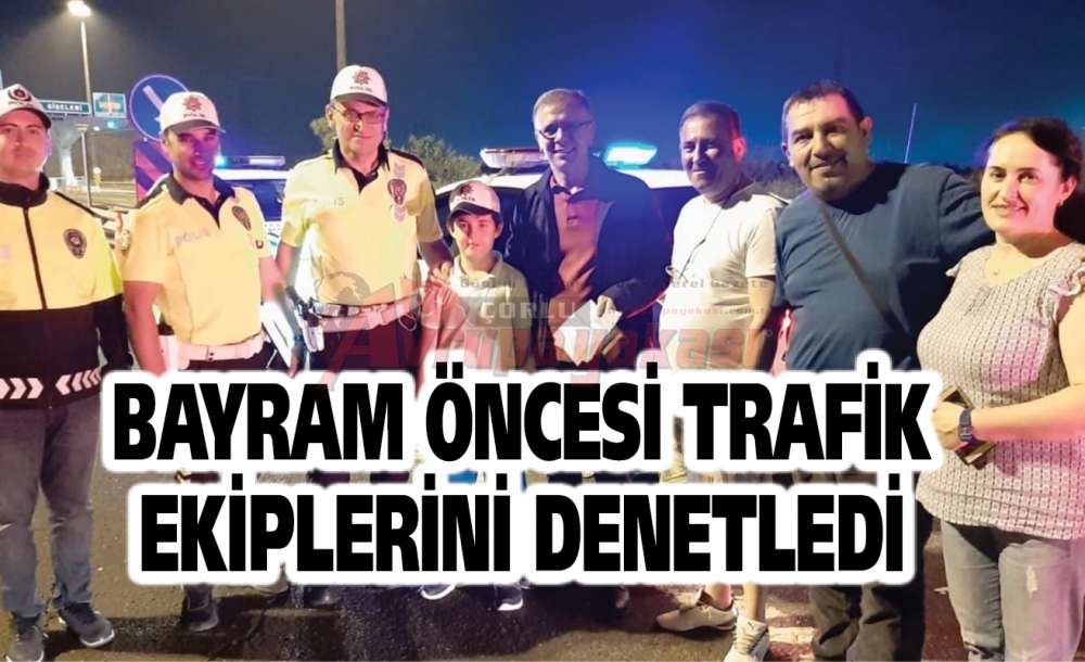 Kaymakam Sarılı Trafik Ekiplerini Denetledi