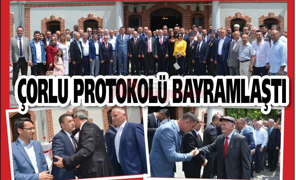 Çorlu Protokolü Bayramlaştı 