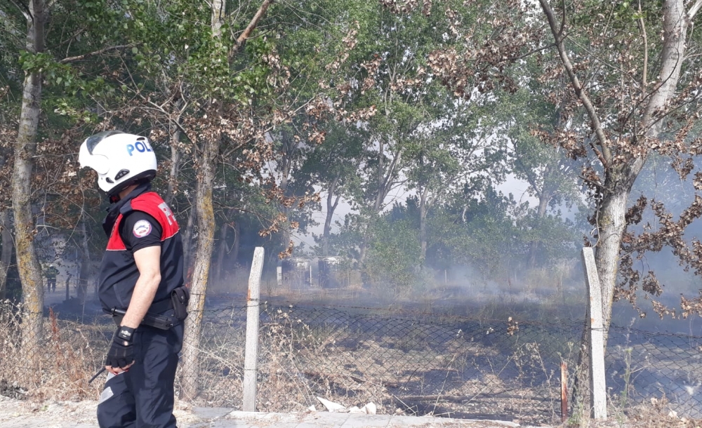 Çorlu'da Korkutan Yangın