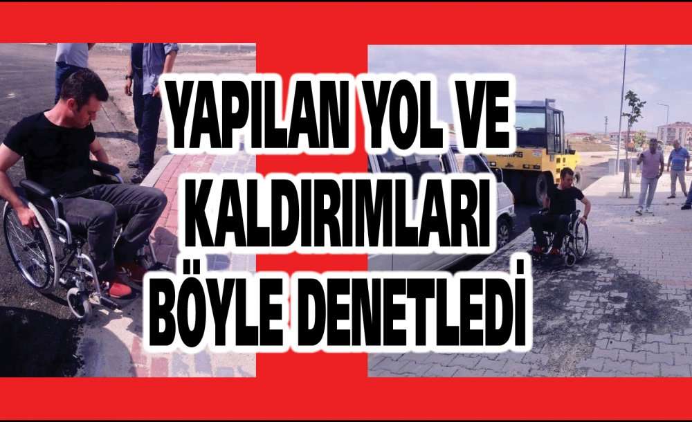 Yapılan Yol Ve Kaldırımları Böyle Denetledi  