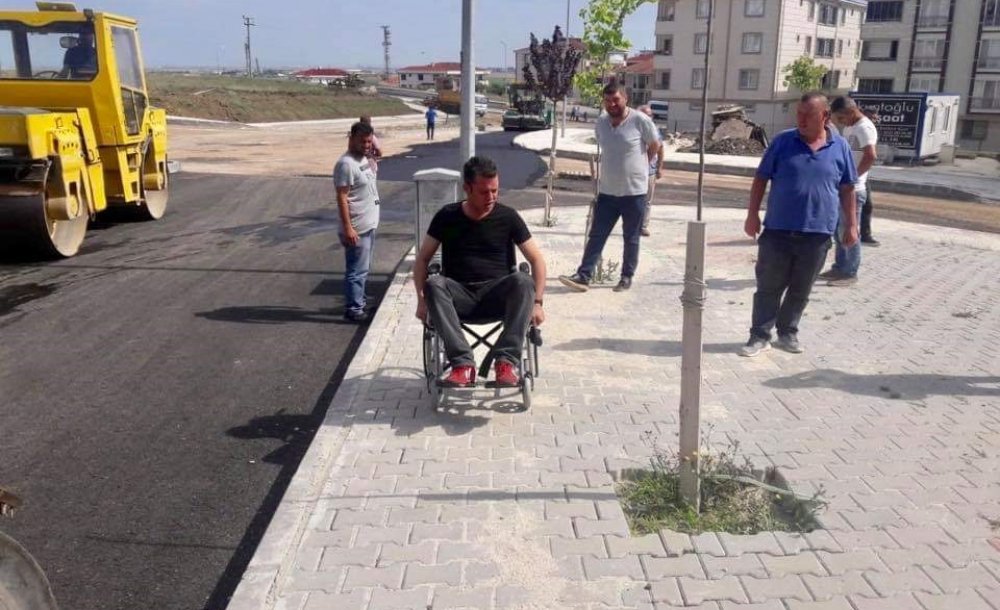 Yapılan Yol Ve Kaldırımları Böyle Denetledi  
