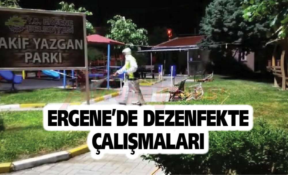 Ergene'de Dezenfekte Çalışmaları
