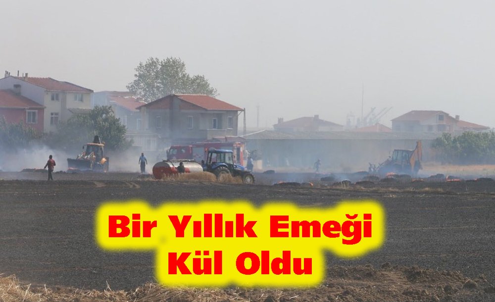 Bir Yıllık Emeği Kül Oldu