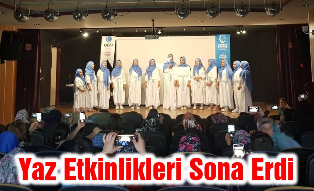 Yaz Etkinlikleri Sona Erdi