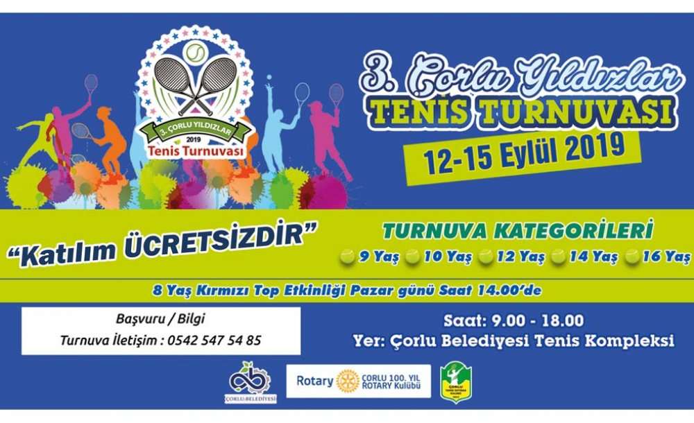 Tenis Turnuvası Kayıtları Başladı