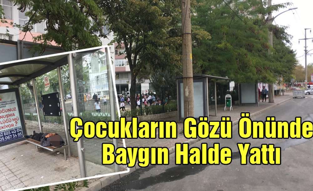 Çocukların Gözü Önünde Baygın Halde Yattı