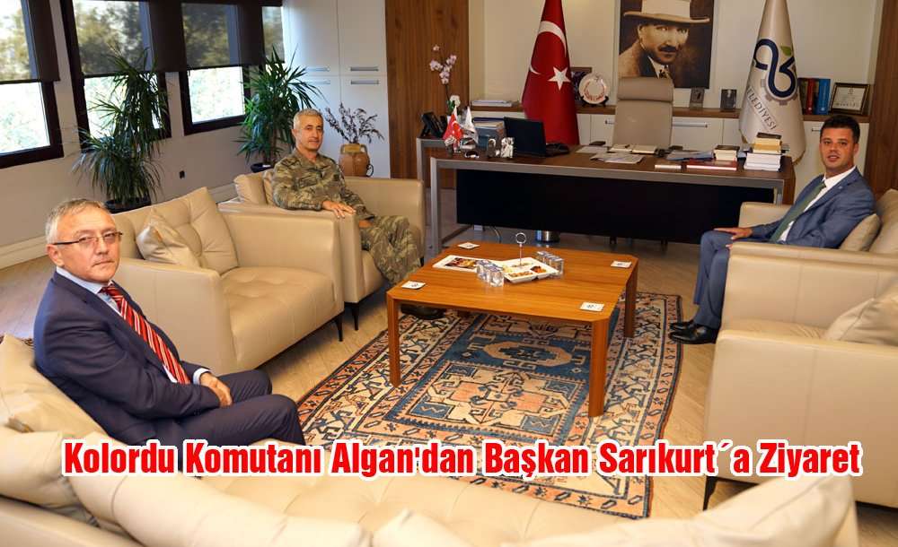 Kolordu Komutanı Algan'dan Başkan Sarıkurt´a Ziyaret