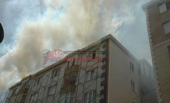 Çatı Yangını Korkuttu