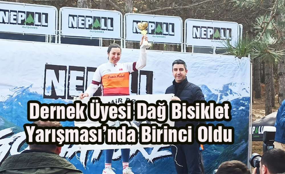 Dernek Üyesi Dağ Bisiklet Yarışması'nda Birinci Oldu 