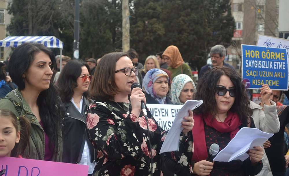 Çorlu Kadın Platformu 8 Mart'ta Yürüyüş Düzenledi 