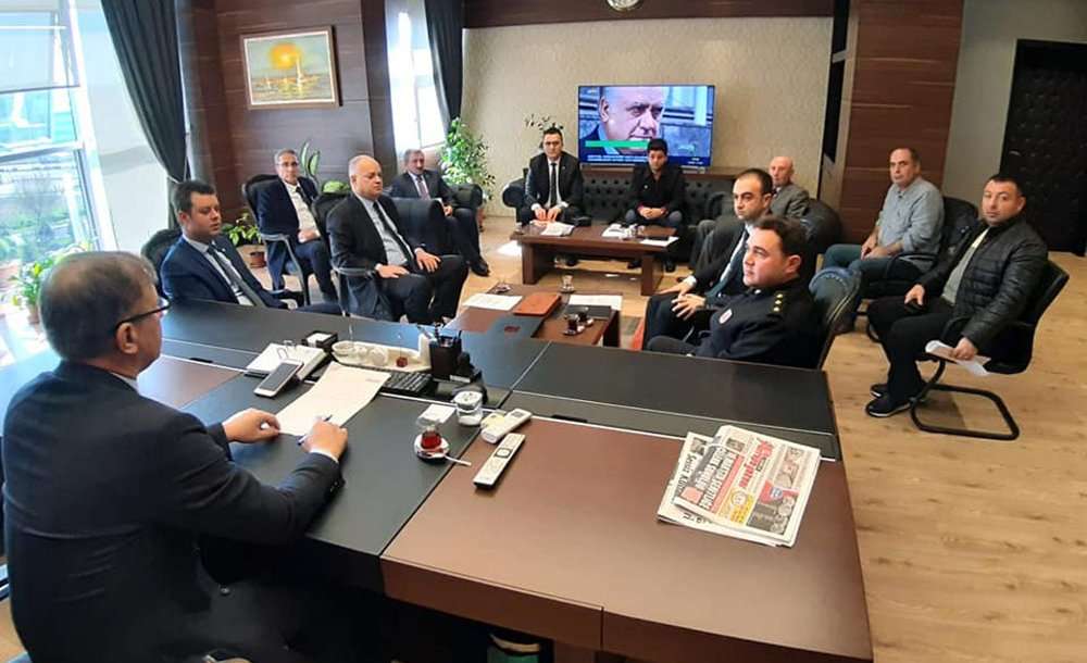 Çorlu'da Korona Virüs Toplantısı Yapıldı 
