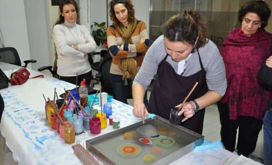 Tagid İş Kadınları Komisyonu Üyeleri Ebru Çalışması Yaptı  